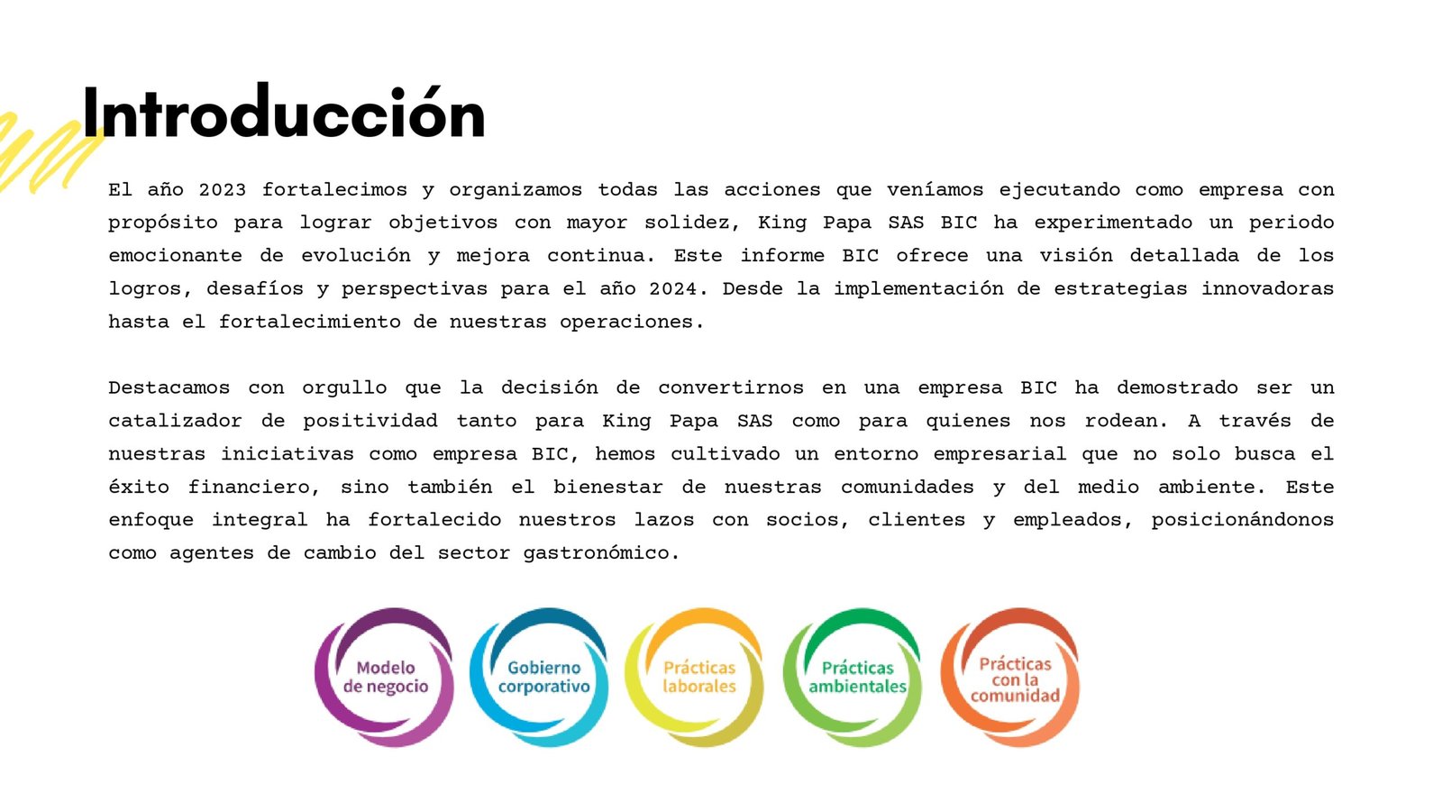 Imagen de KINGPAPA SAS BIC INFORME BIC 2023