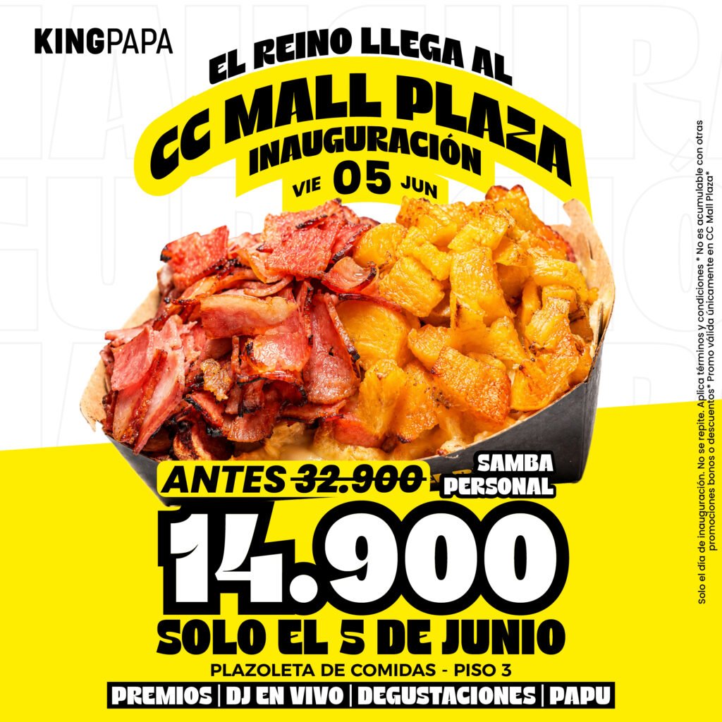 Imagen de La Samba Personal a $14.900: lo que tienes que saber de la apertura de KingPapa en Cali